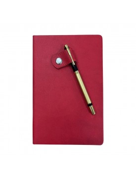 Çıtçıtlı Kalem Tutuculu Termo Deri Sert Kapaklı Promosyon Defter